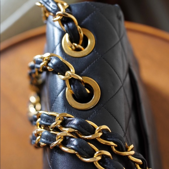 CHANEL Maxi Jumbo XL CC Classic Flap Vintage Authentic - Picture 3 of 16